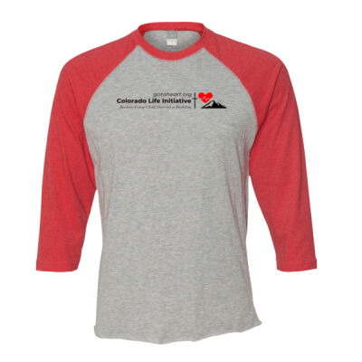 Unisex 3/4 Sleeve Length Baseball Tee With Every Child Back Thumbnail